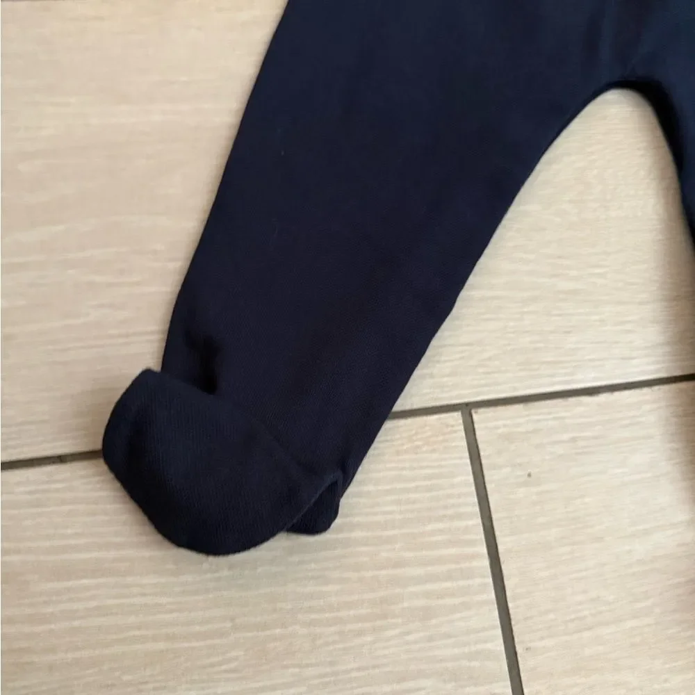 Brand new baby Gucci navy Footies One Piece